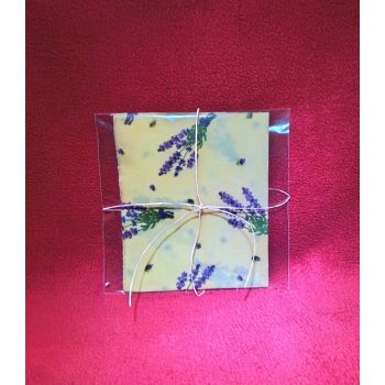 Levendula mintás méhviaszos kendő 